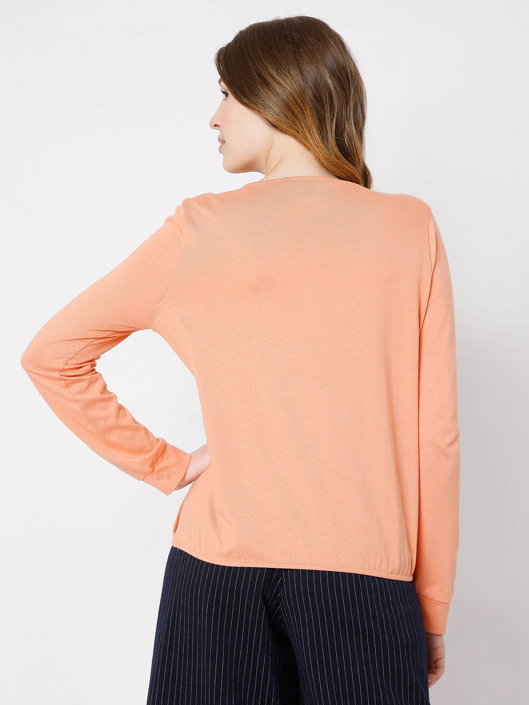 Coral Wrap Top - Image 4