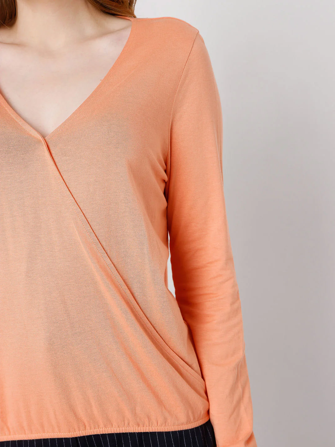Coral Wrap Top - Image 6