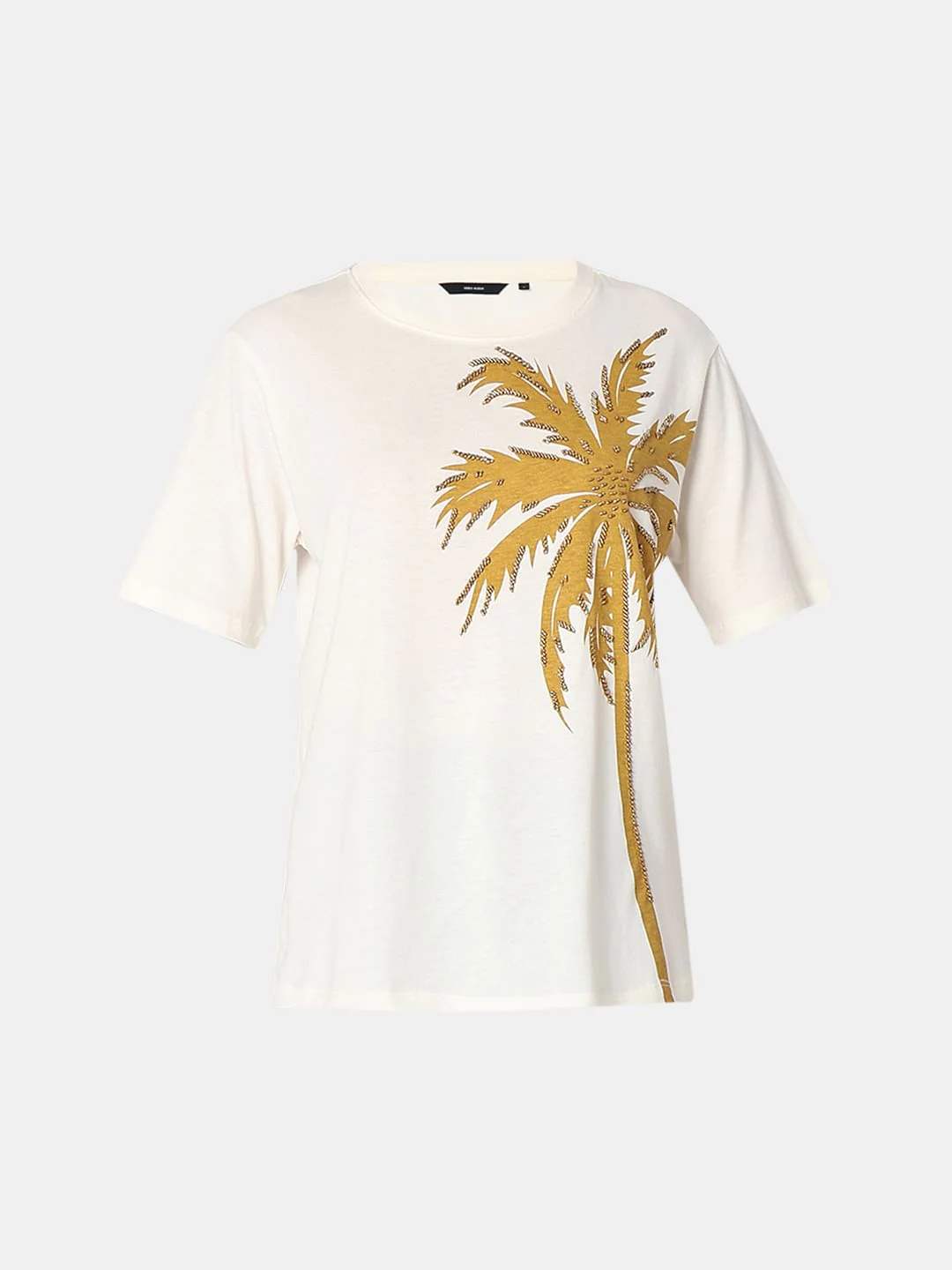 White Palm Print T-Shirt - Image 7