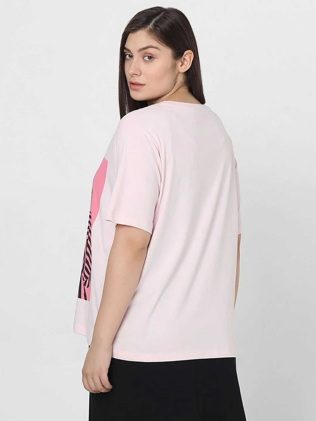 Curve Lilac Graphic Print T-Shirt - Image 4
