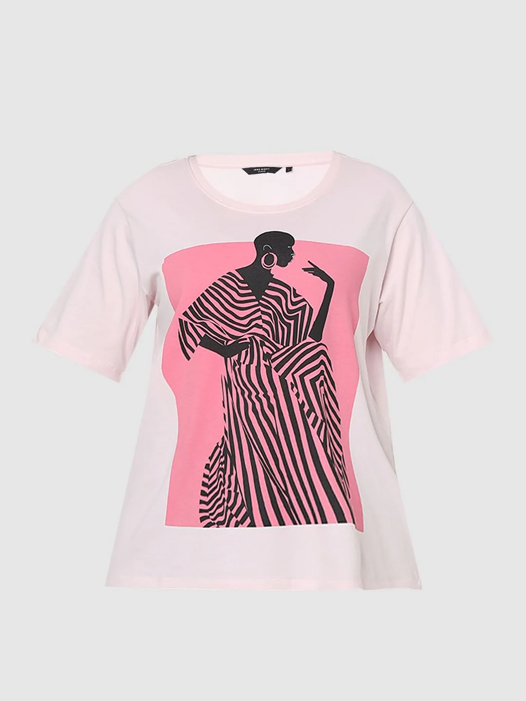 Curve Lilac Graphic Print T-Shirt - Image 7