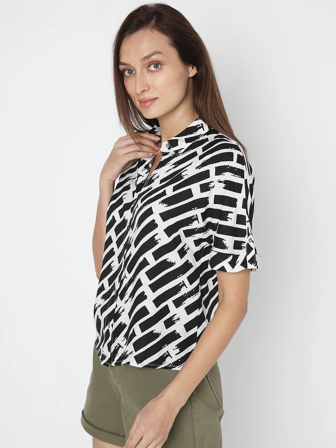 White Monochrome Shirt - Image 3
