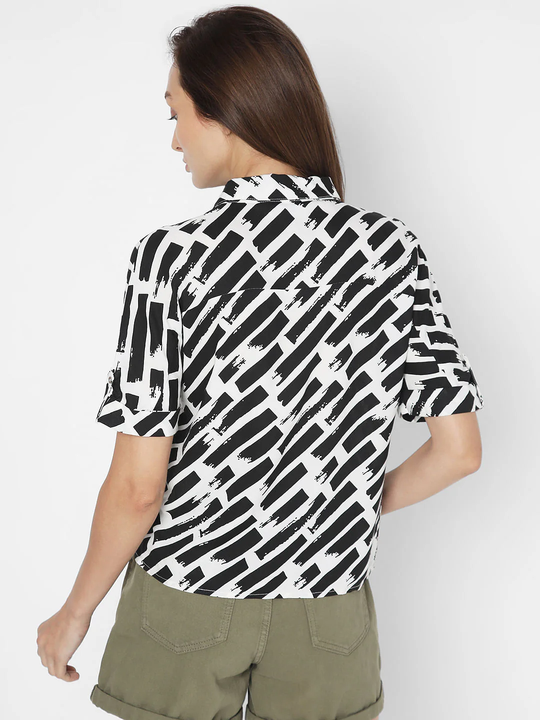 White Monochrome Shirt - Image 4