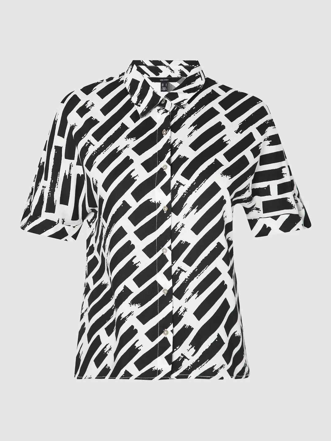 White Monochrome Shirt - Image 7