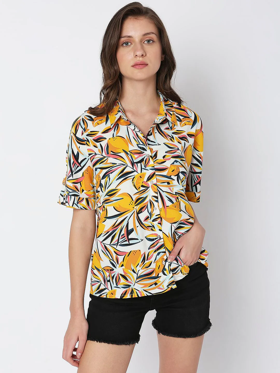 White All Over Print Shirt - Image 2