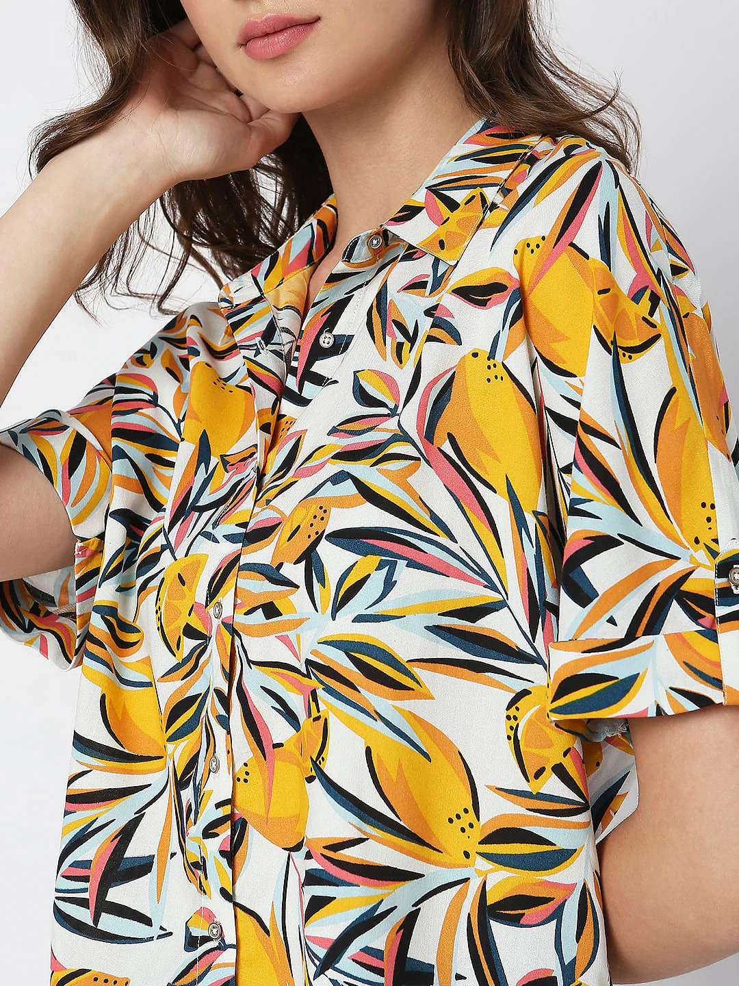 White All Over Print Shirt - Image 6