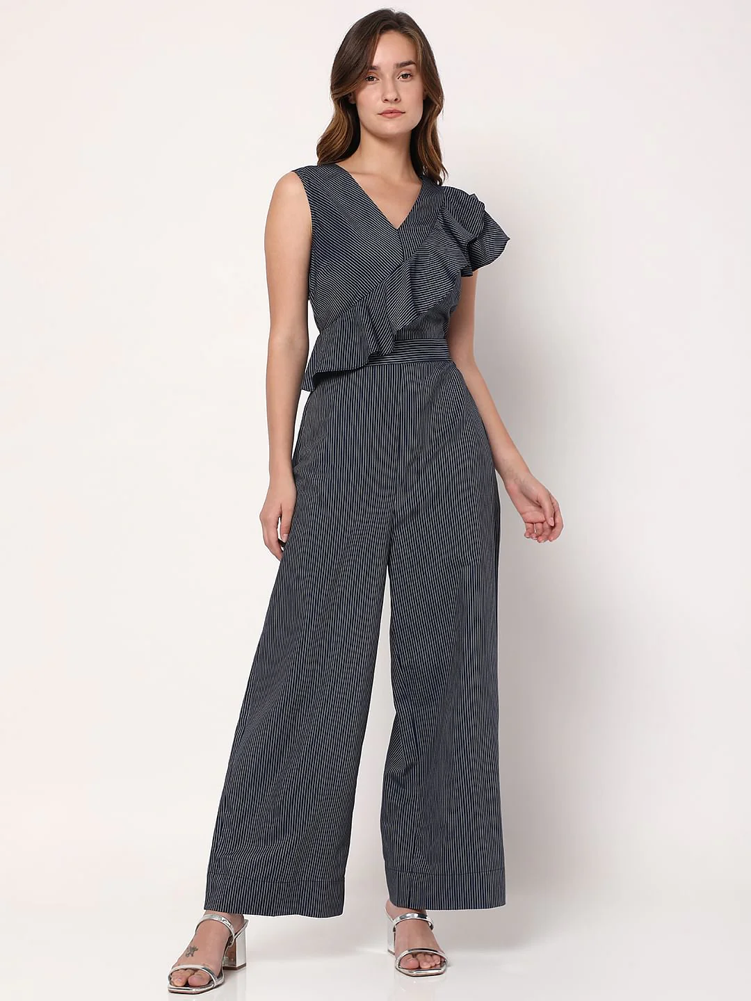 Blue Striped Jumpsuit - Image 2