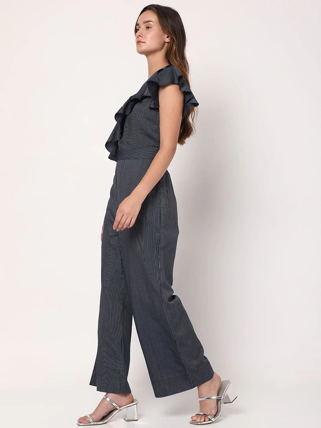 Blue Striped Jumpsuit - Image 3