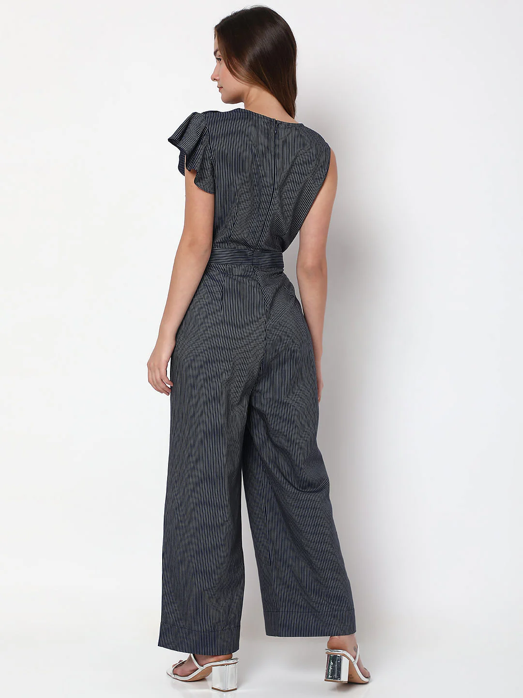 Blue Striped Jumpsuit - Image 4