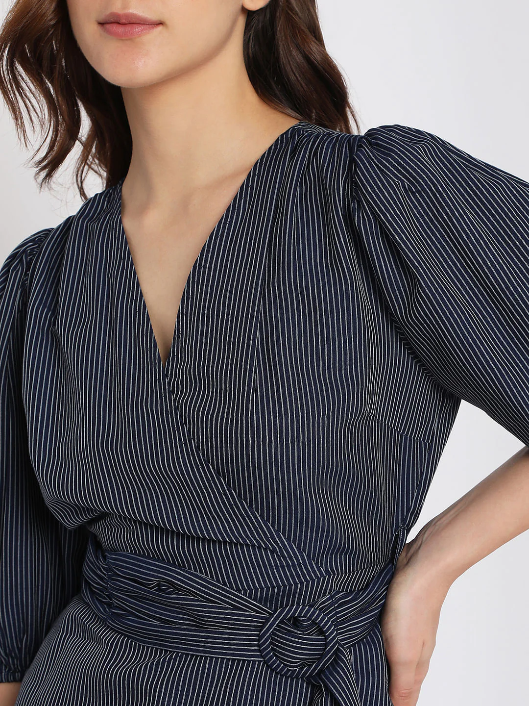 Navy Blue Striped Top - Image 6