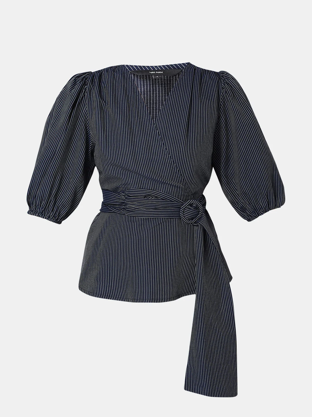 Navy Blue Striped Top - Image 7