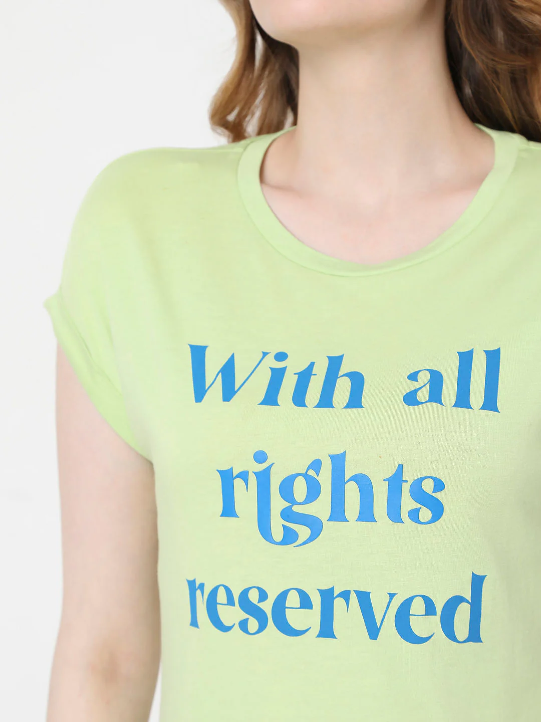 Green Slogan Print T-Shirt - Image 6
