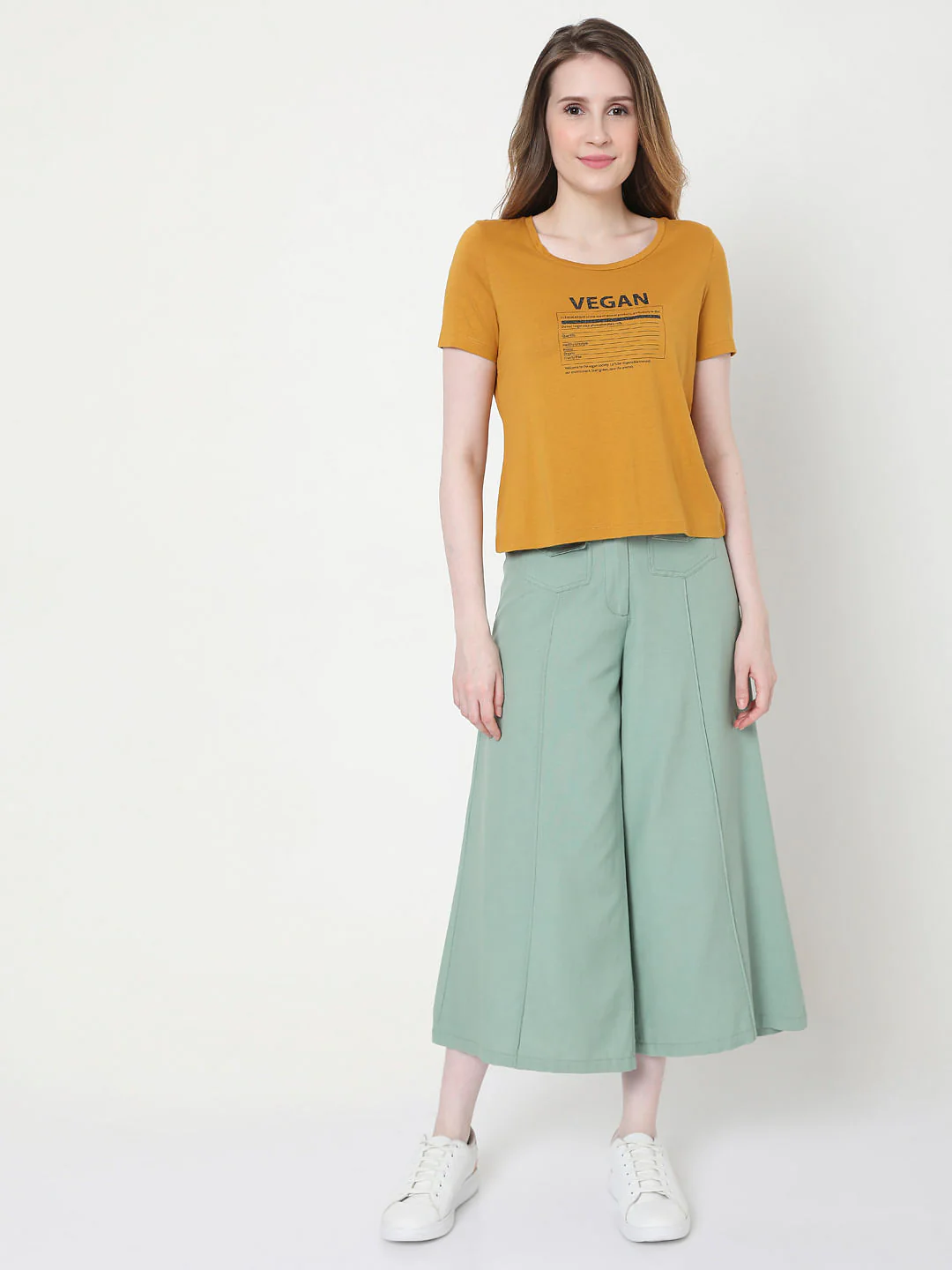 Brown Vegan Print T-Shirt - Image 5