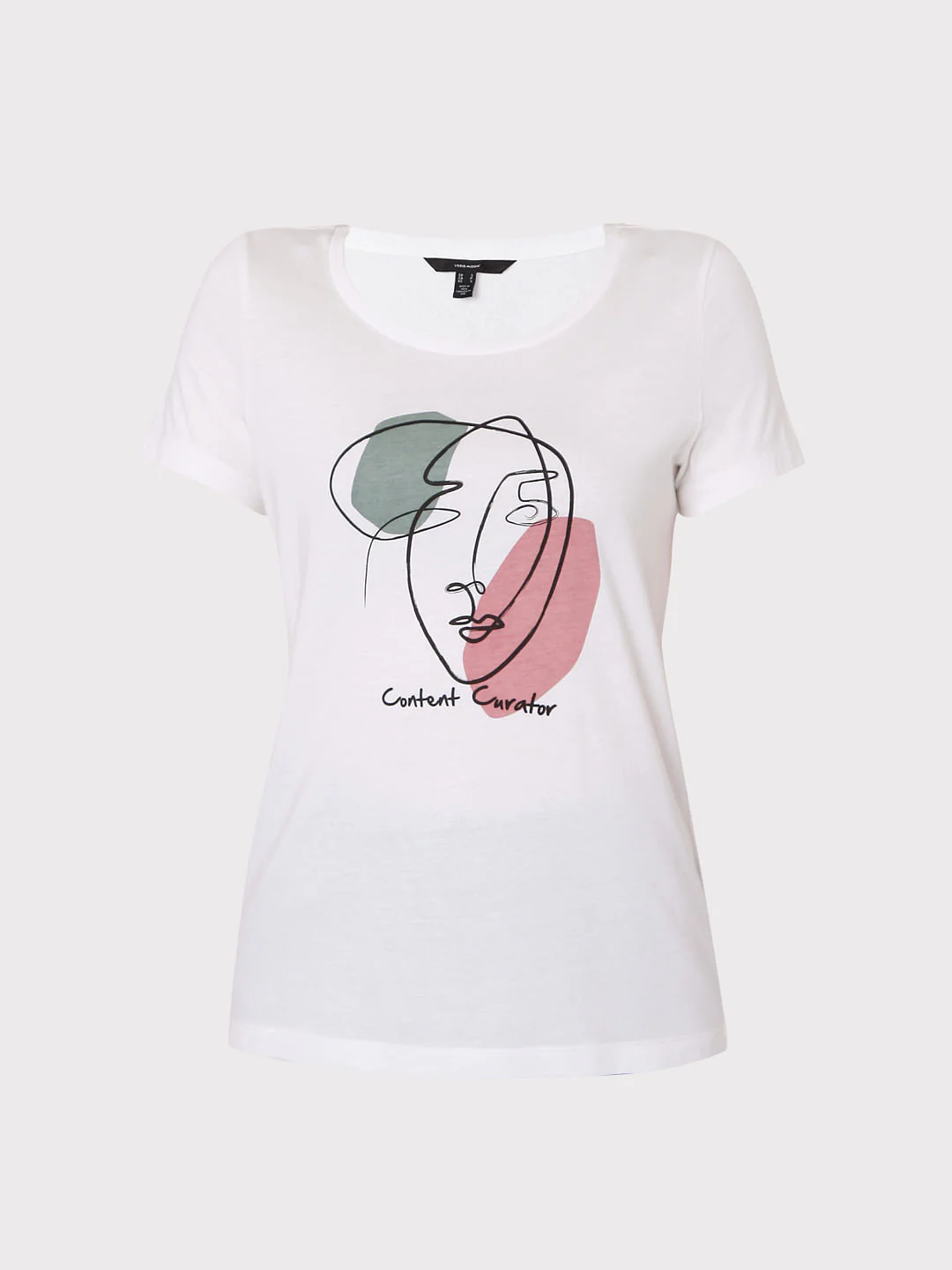 White Graphic Print T-Shirt - Image 7