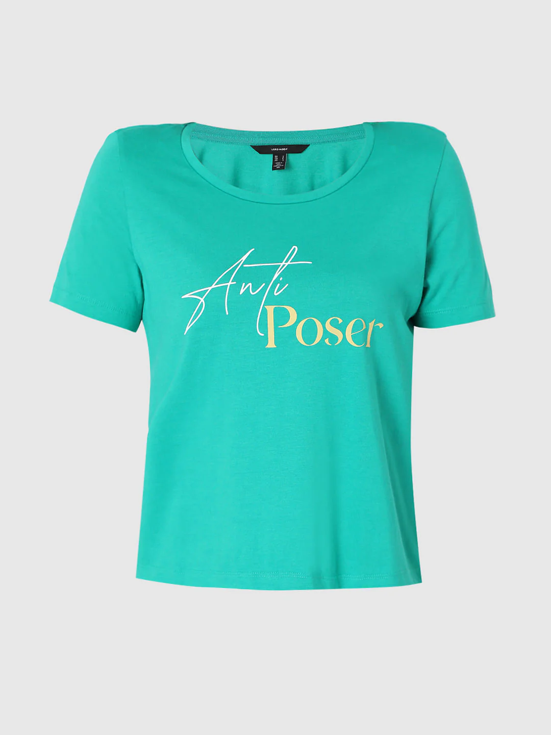 Green Text Print T-Shirt - Image 7
