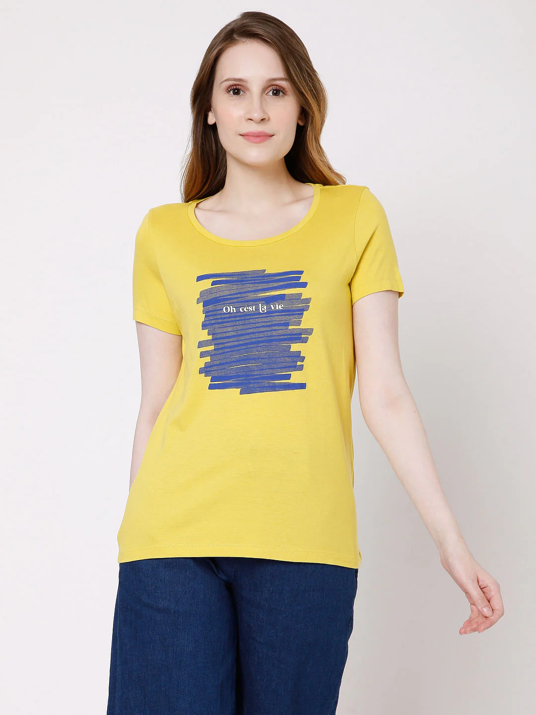 Yellow Graphic Print T-Shirt - Image 2