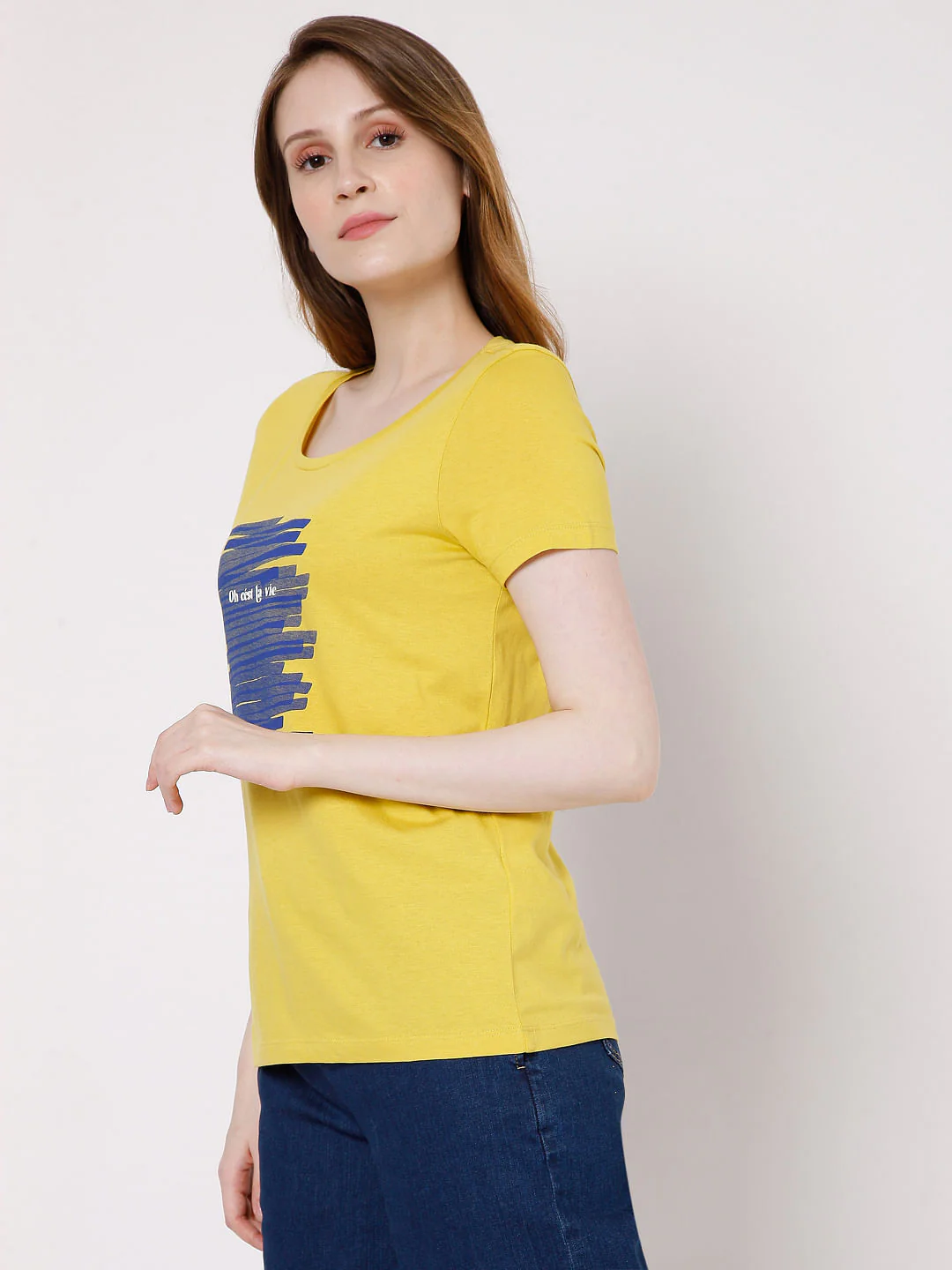 Yellow Graphic Print T-Shirt - Image 3