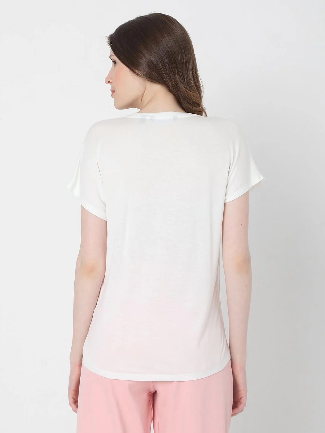 White Graphic Print T-Shirt - Image 4