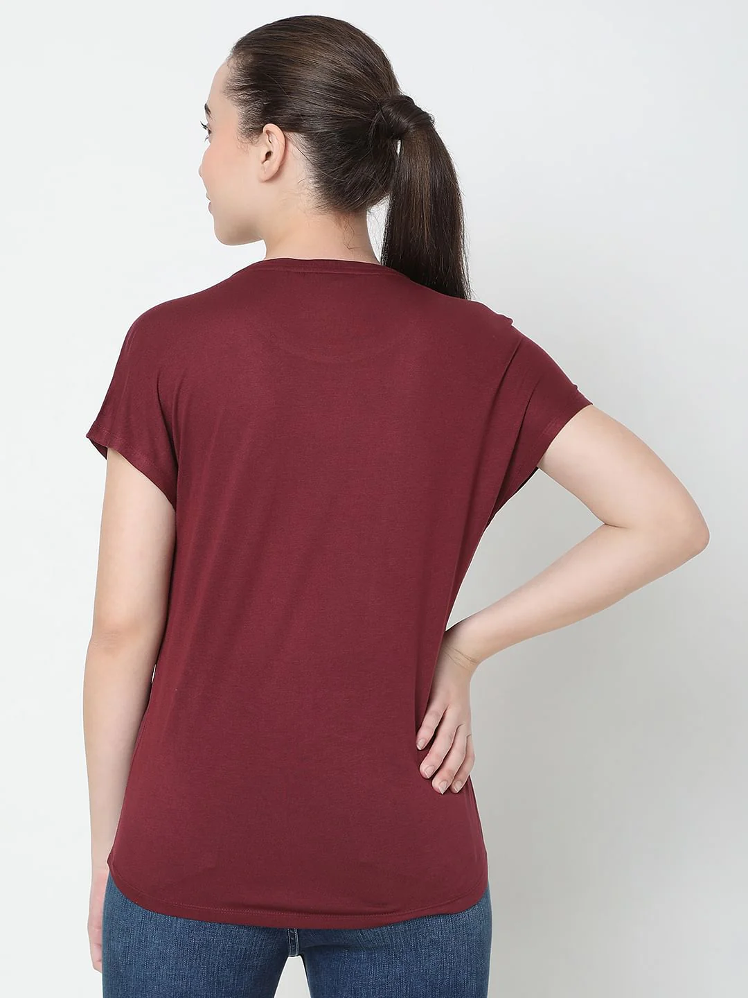 Red Graphic Print Top - Image 4