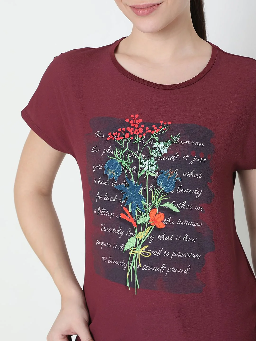 Red Graphic Print Top - Image 6
