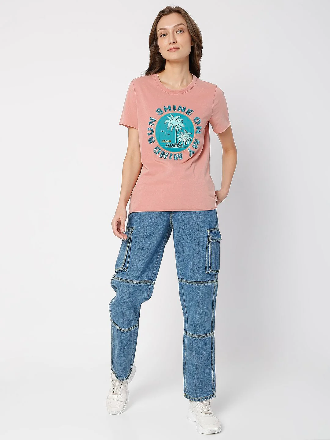 Pink Acid Washed T-Shirt - Image 5