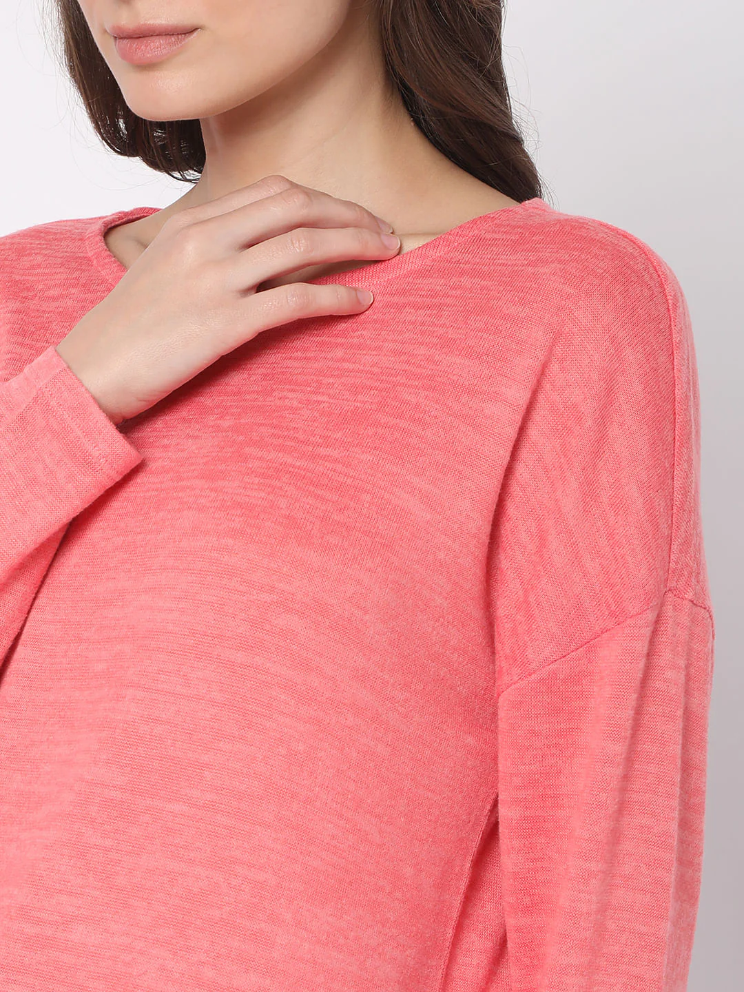 Pink Drop Shoulder Top - Image 6