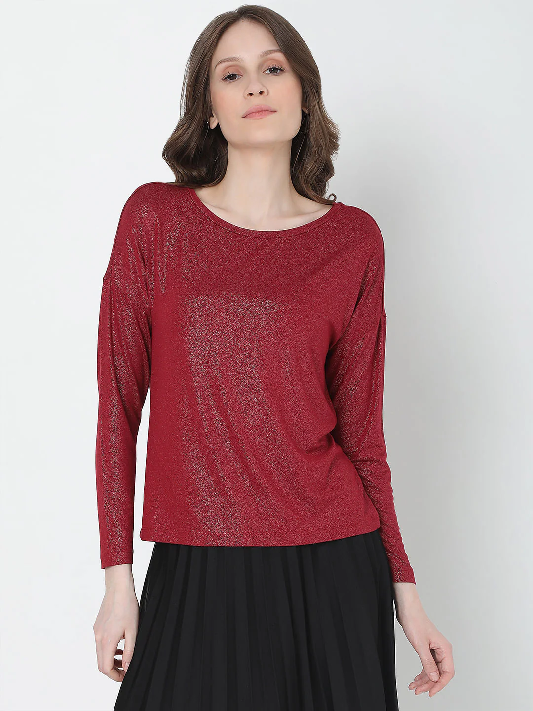 Red Shimmer Top - Image 2