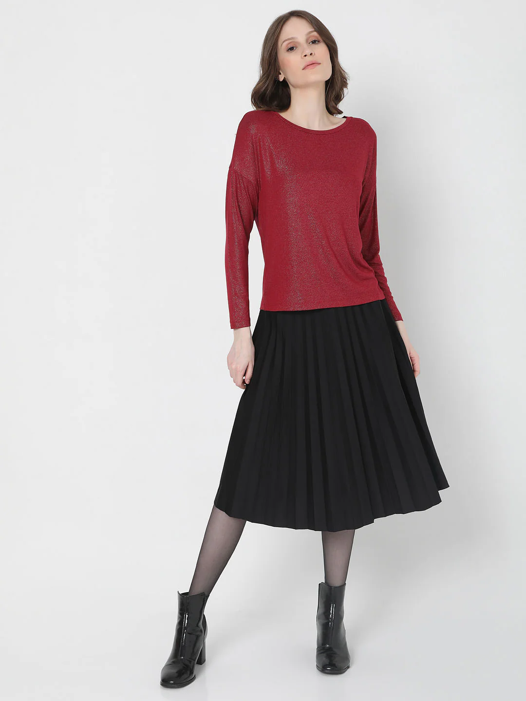 Red Shimmer Top - Image 5