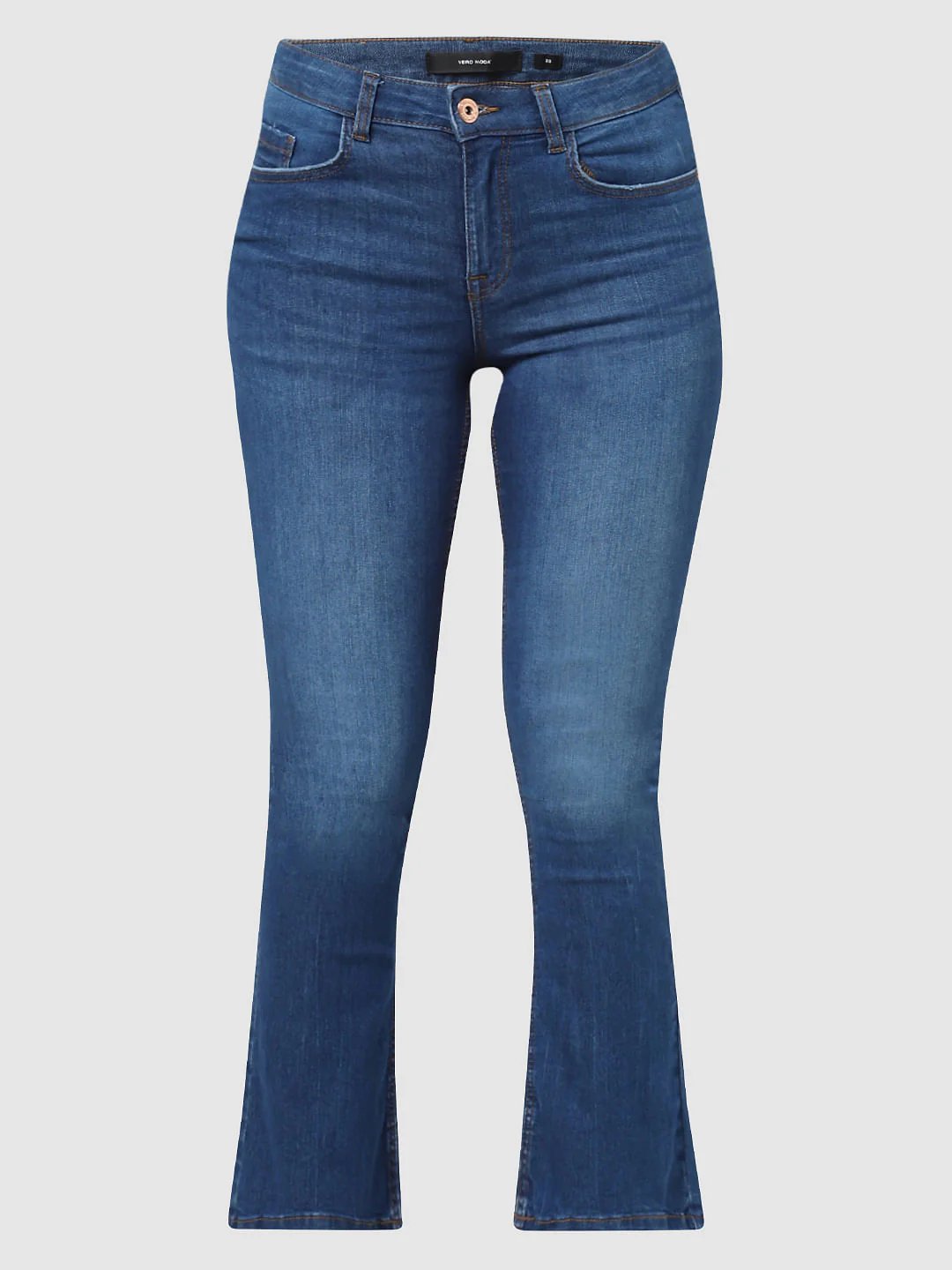 Dark Blue Mid Rise Petra Bootcut Jeans - Image 6