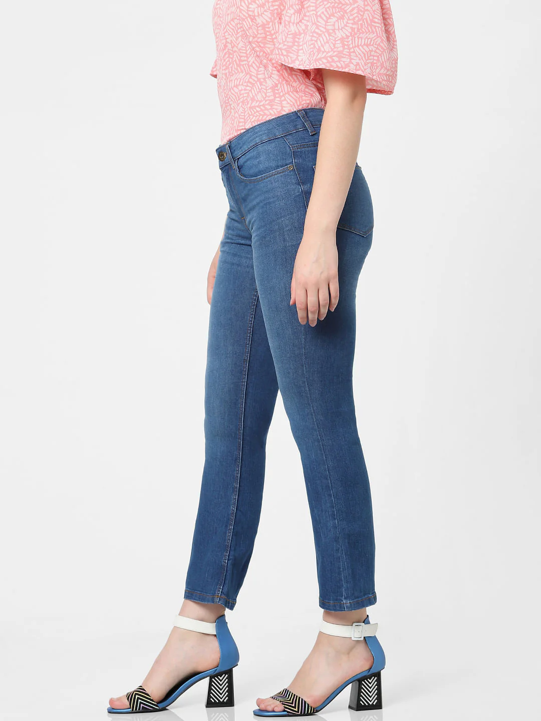 Blue Mid Rise Petra Bootcut Jeans - Image 2