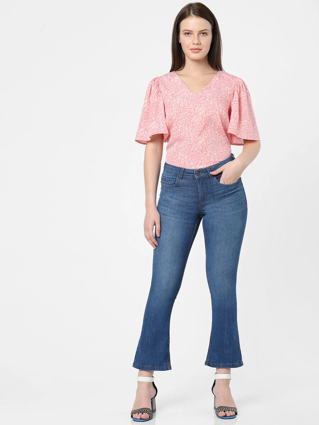 Blue Mid Rise Petra Bootcut Jeans - Image 5