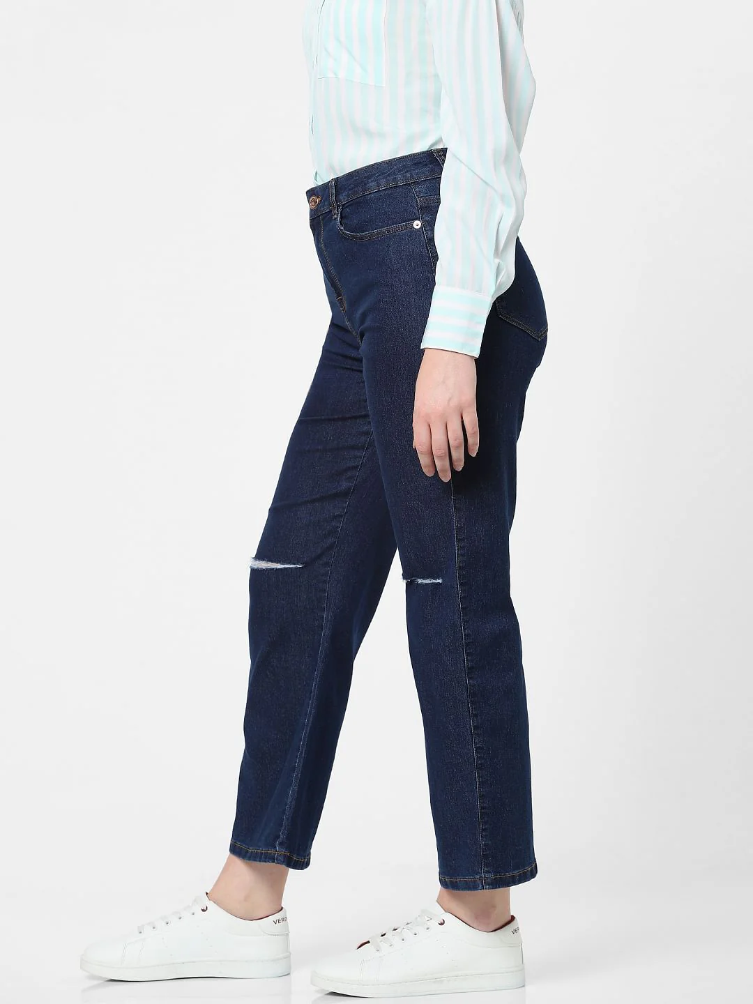 Blue High Rise Zoey Wide-Leg Jeans - Image 2