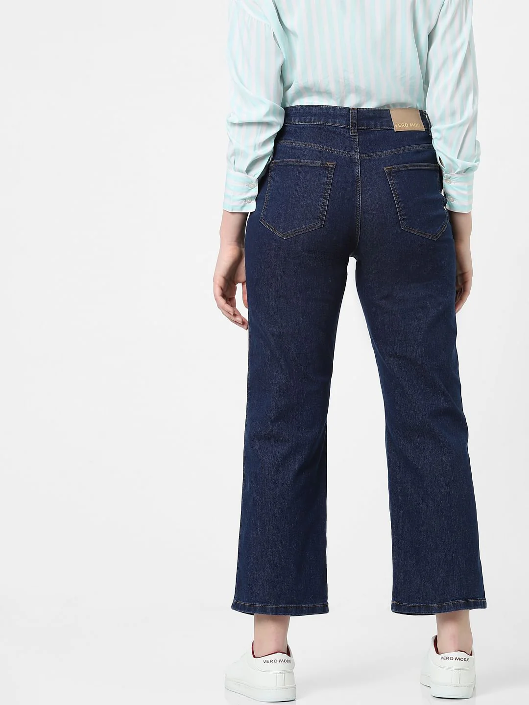 Blue High Rise Zoey Wide-Leg Jeans - Image 3