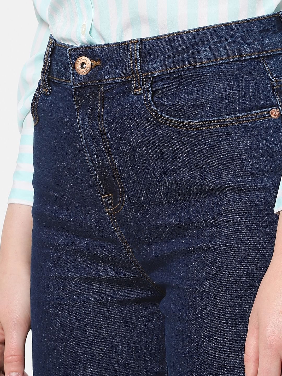 Blue High Rise Zoey Wide-Leg Jeans - Image 4