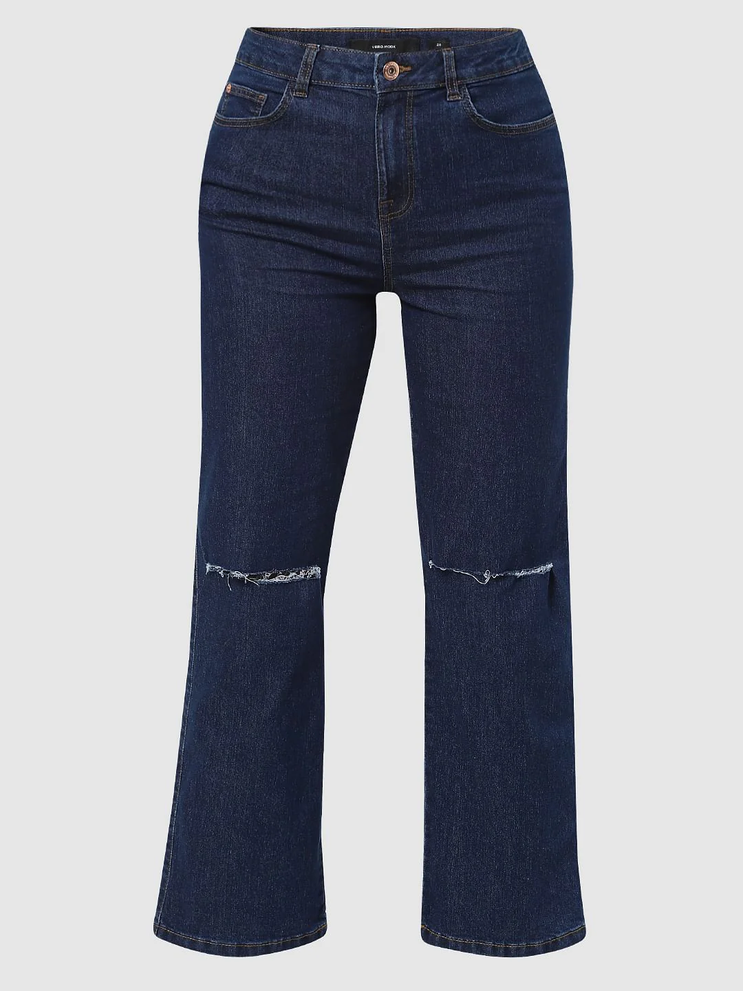 Blue High Rise Zoey Wide-Leg Jeans - Image 6
