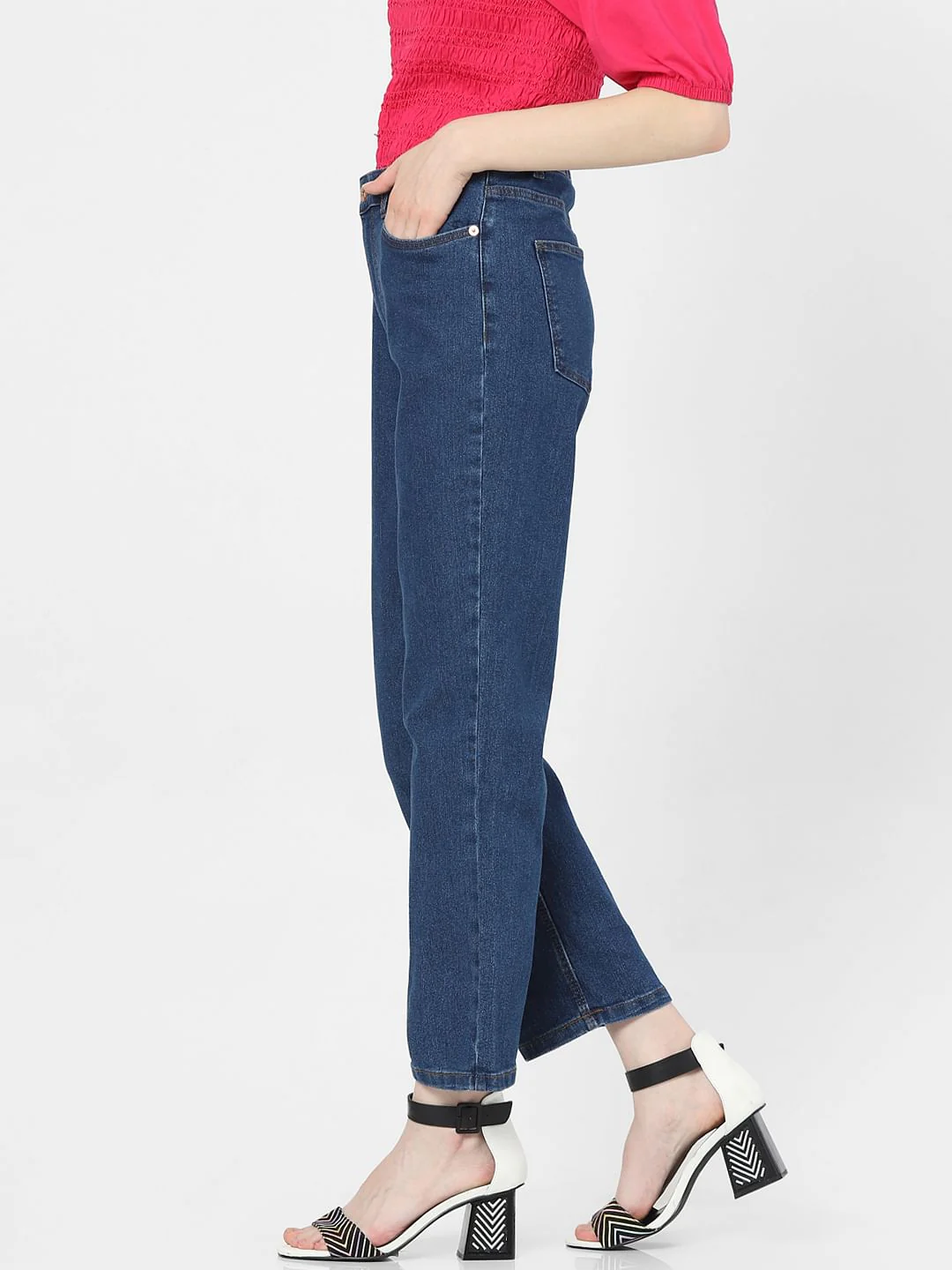 Blue Mid Rise Petra Bootcut Jeans - Image 2