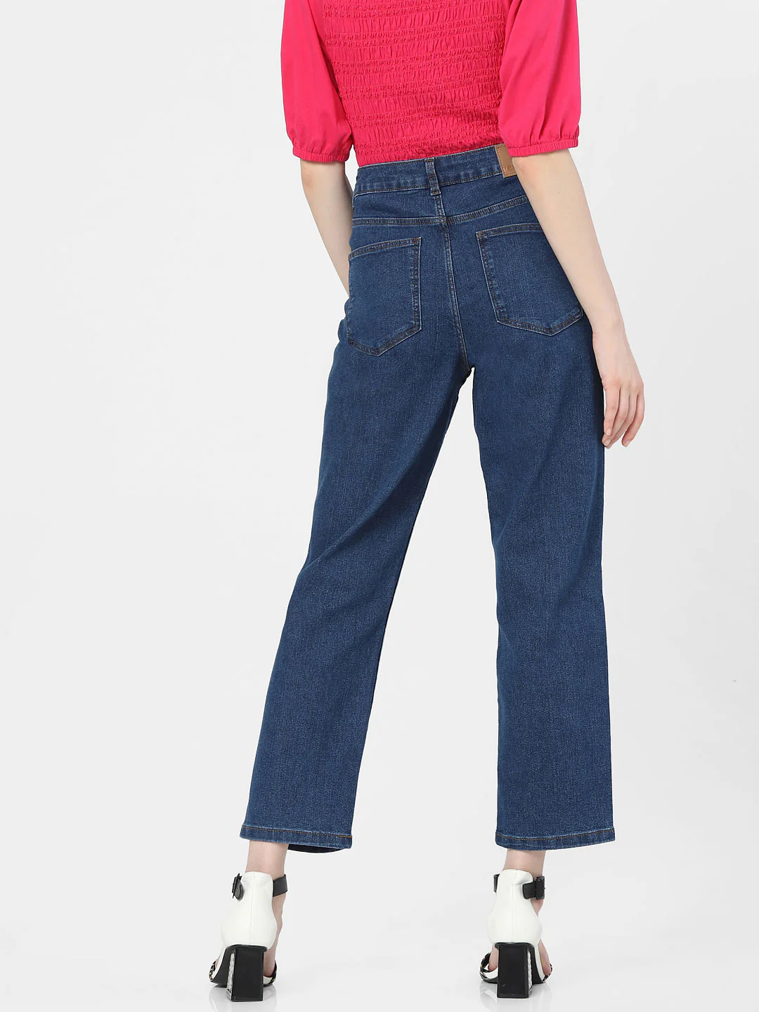 Blue Mid Rise Petra Bootcut Jeans - Image 3