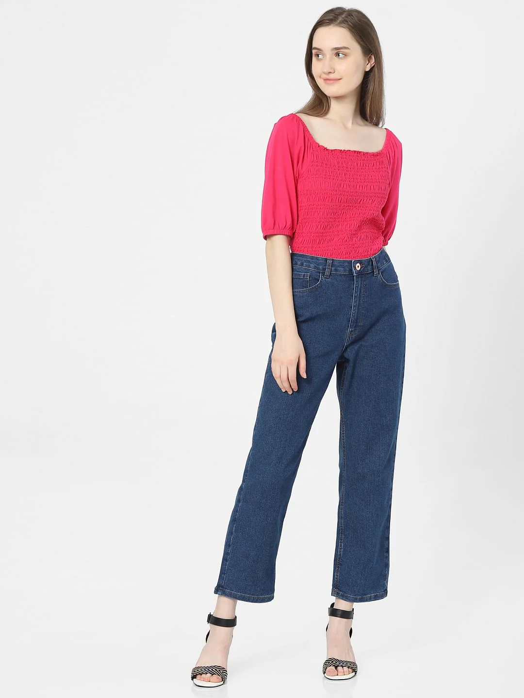 Blue Mid Rise Petra Bootcut Jeans - Image 4