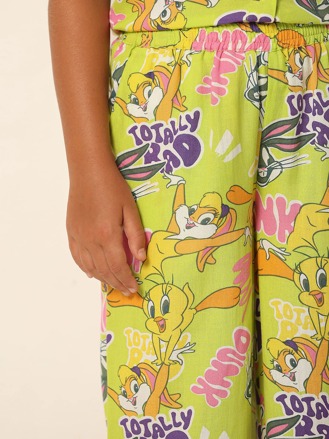 X Looney Tunes Green Printed Co-Ord Set Pants - Image 4