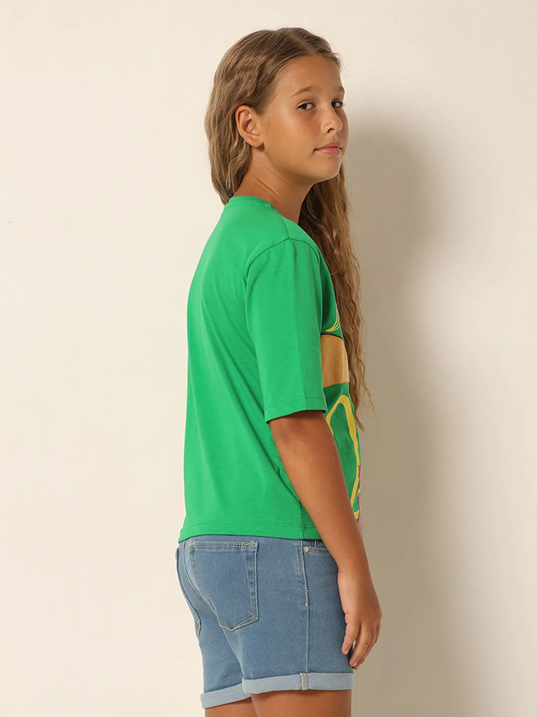 Looney Tunes Green Tweety Print T-Shirt - Image 3