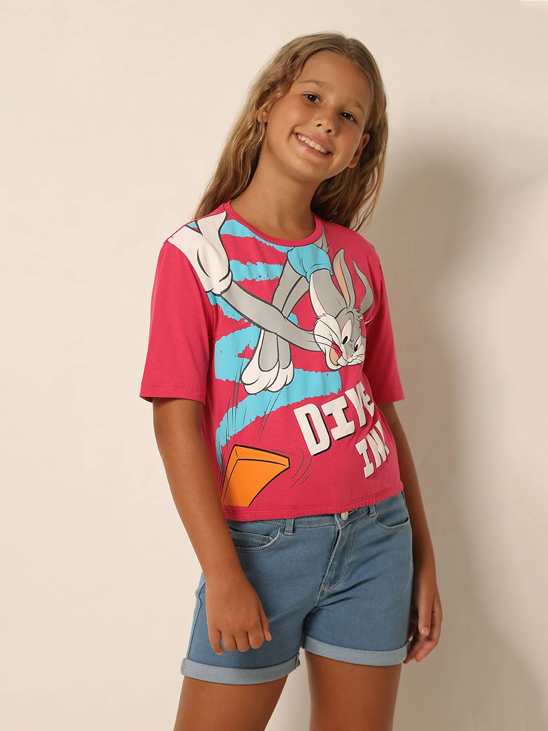 Looney Tunes Pink Bugs Bunny T-Shirt - Image 2