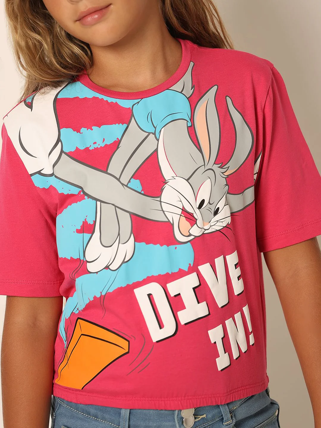 Looney Tunes Pink Bugs Bunny T-Shirt - Image 4