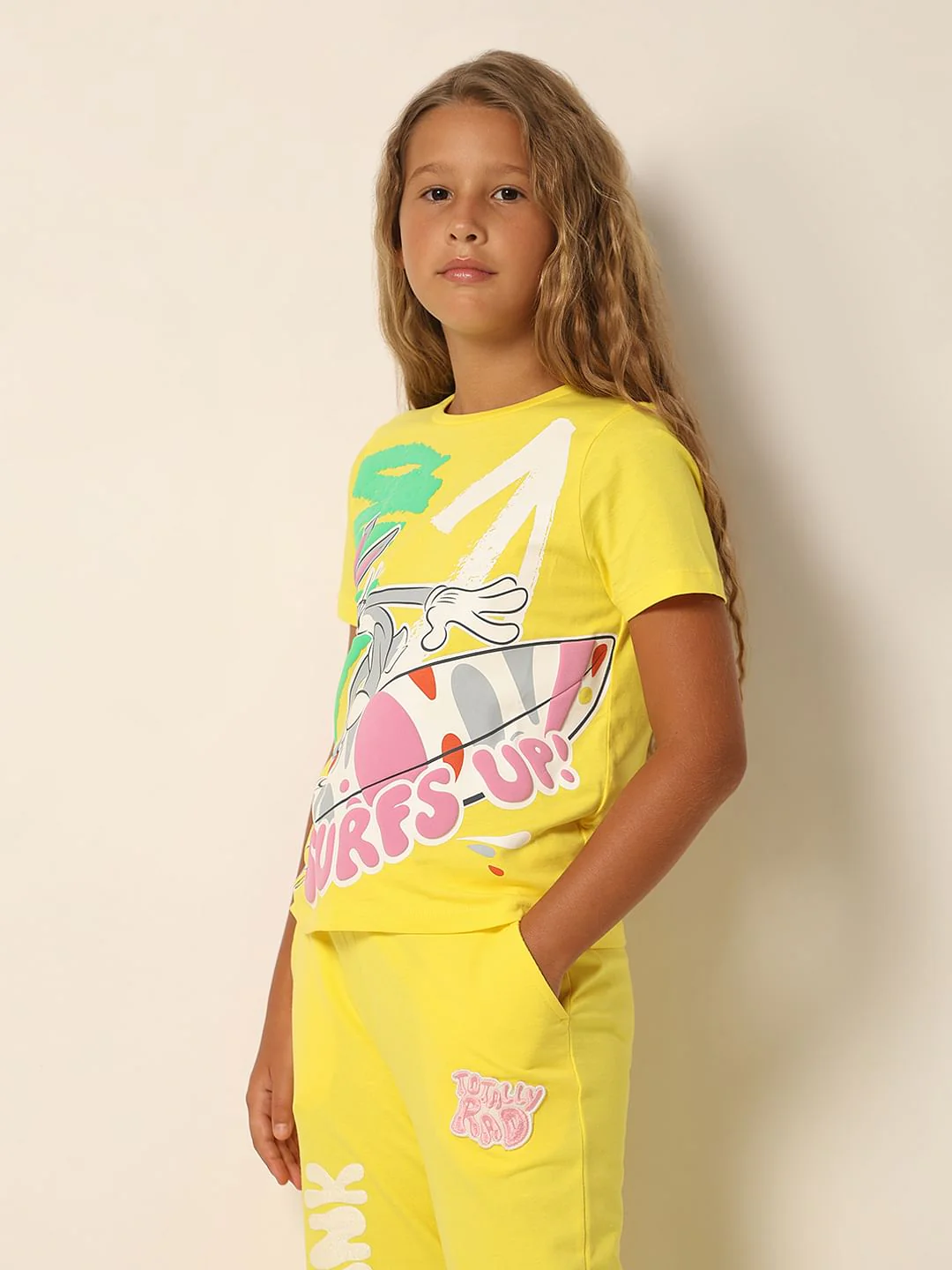 Looney Tunes Yellow Bugs Bunny T-Shirt - Image 2