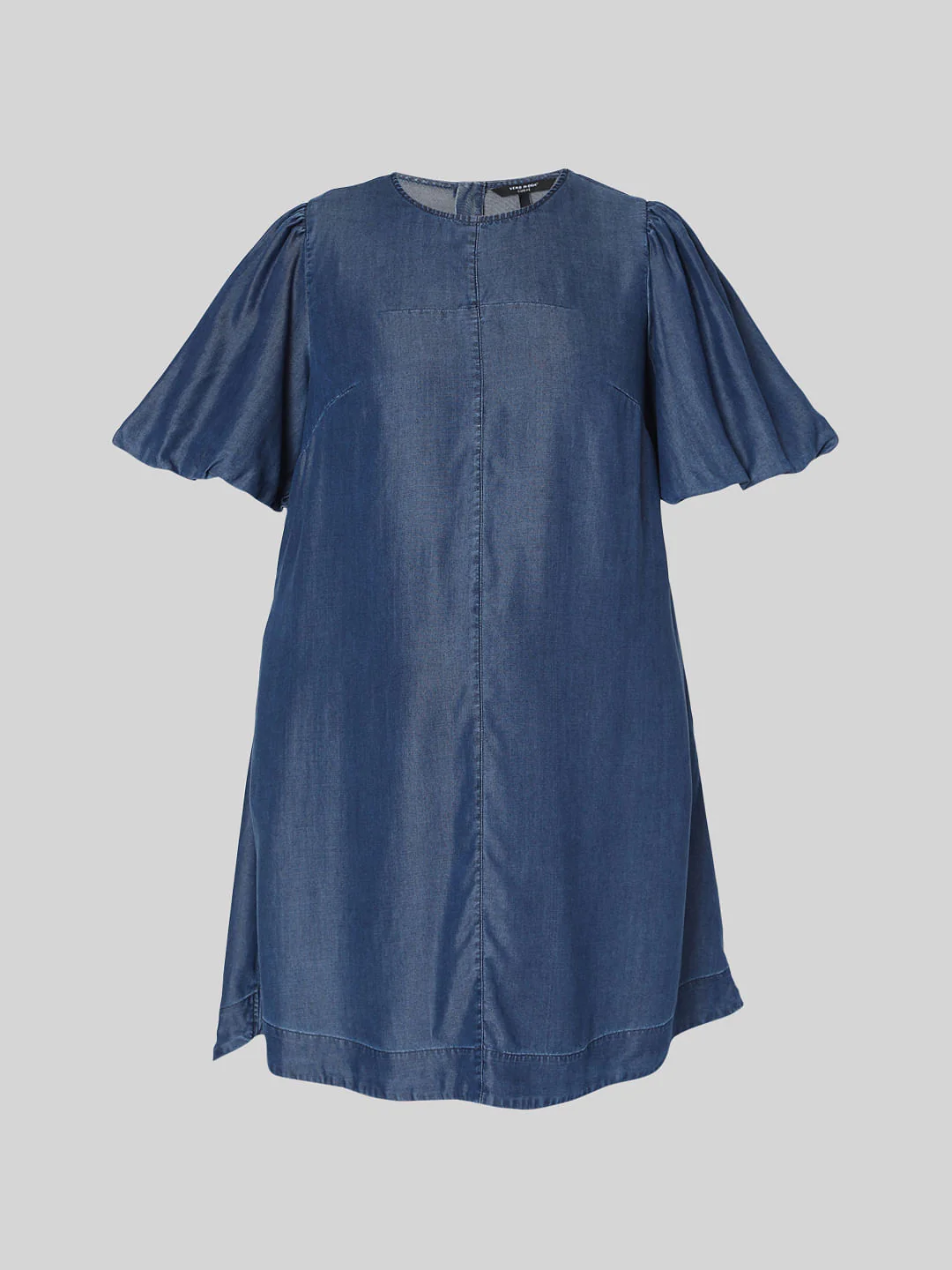 Curve Blue Denim Shift Dress - Image 6