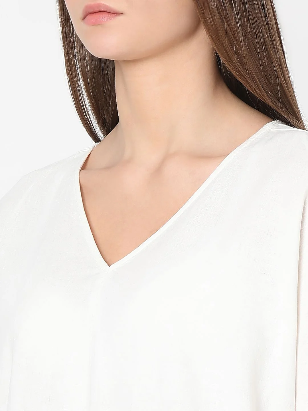 White V-Neck Top - Image 8