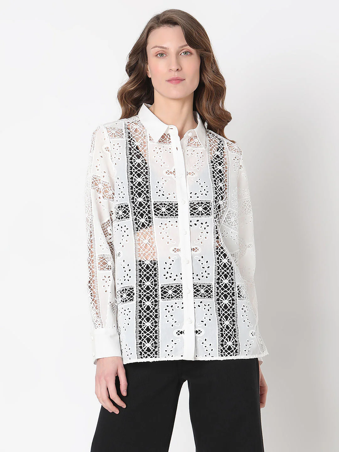 White Lace Shirt - Image 2