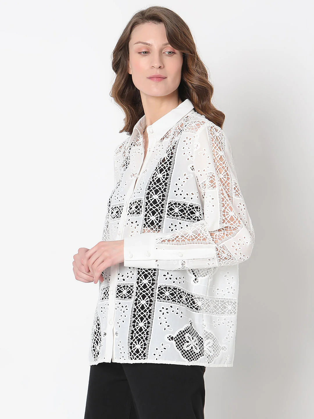 White Lace Shirt - Image 3