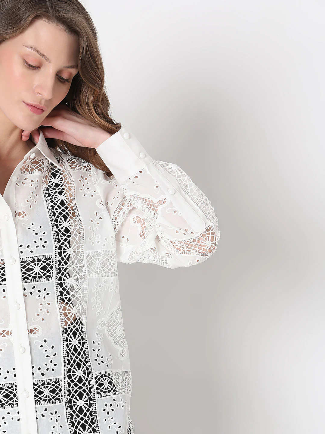 White Lace Shirt - Image 6