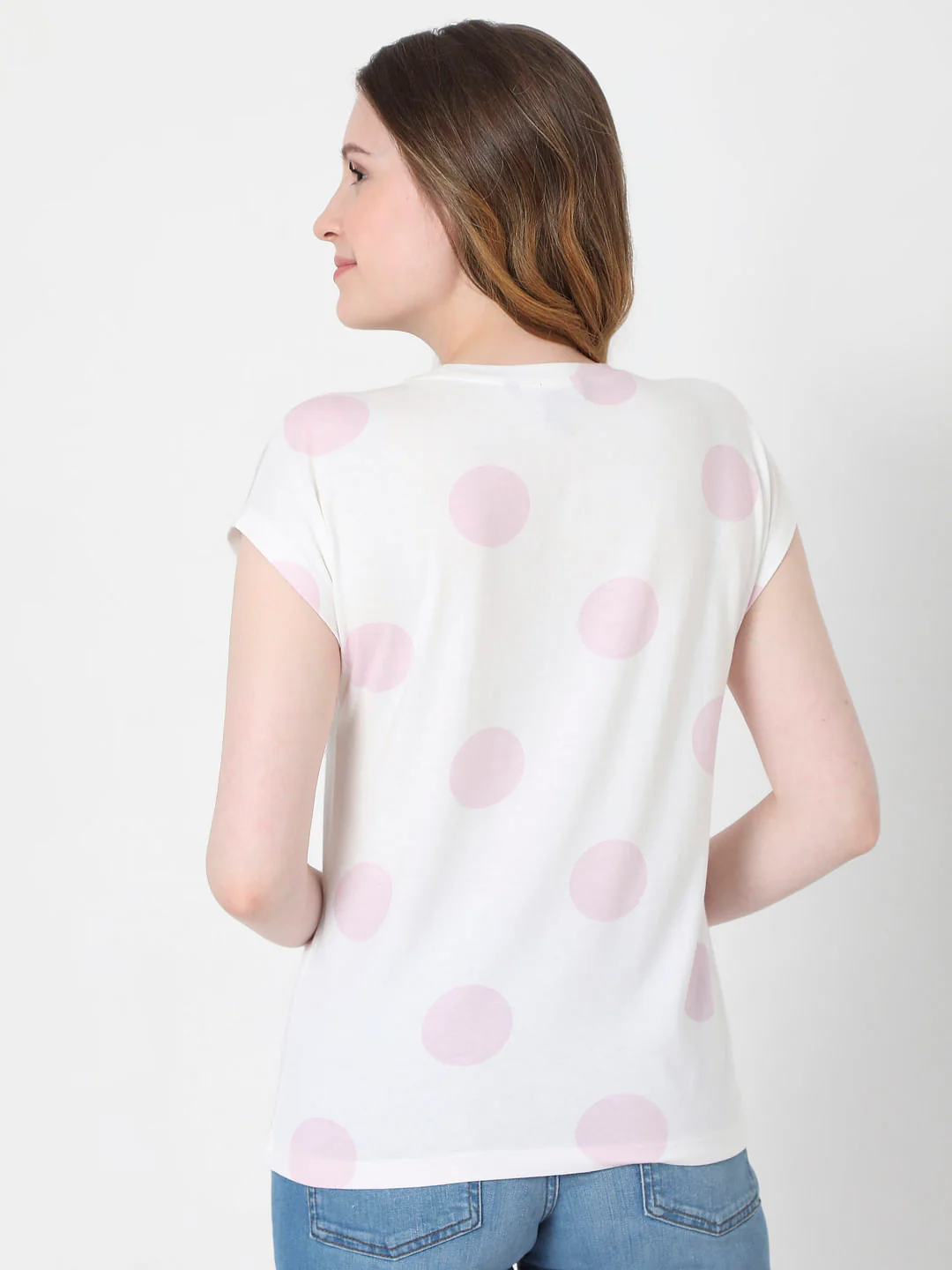 White Dotted T-Shirt - Image 4