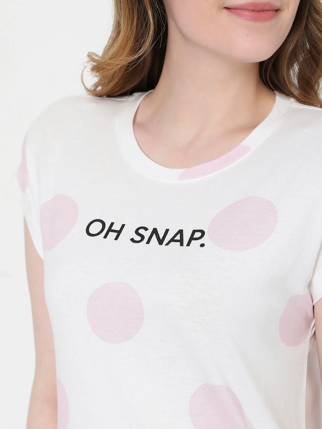 White Dotted T-Shirt - Image 6